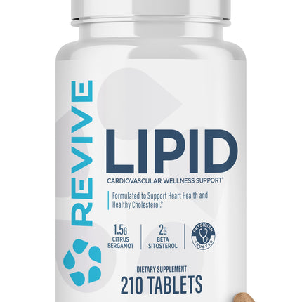 Revive MD Lipid Support Formula – Healthy Cholesterol, Endothelial & Triglyceride Support (30 Servings)