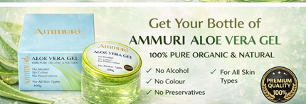 Organic Aloe Vera Gel 300g | Soothing, Hydration & After-Sun | Ammuri