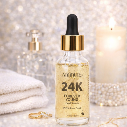 24K Gold Face Serum for Radiance & Anti-Ageing | Ammuri