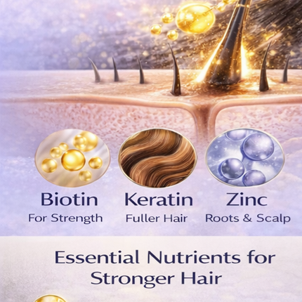 Biotin Shampoo for Hair Thinning & Thicker-Looking Hair (473ml) | Ammuri Beauty
