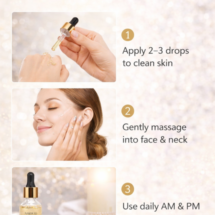 24K Gold Face Serum for Radiance & Anti-Ageing | Ammuri