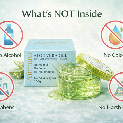 Organic Aloe Vera Gel 300g | Soothing, Hydration & After-Sun | Ammuri