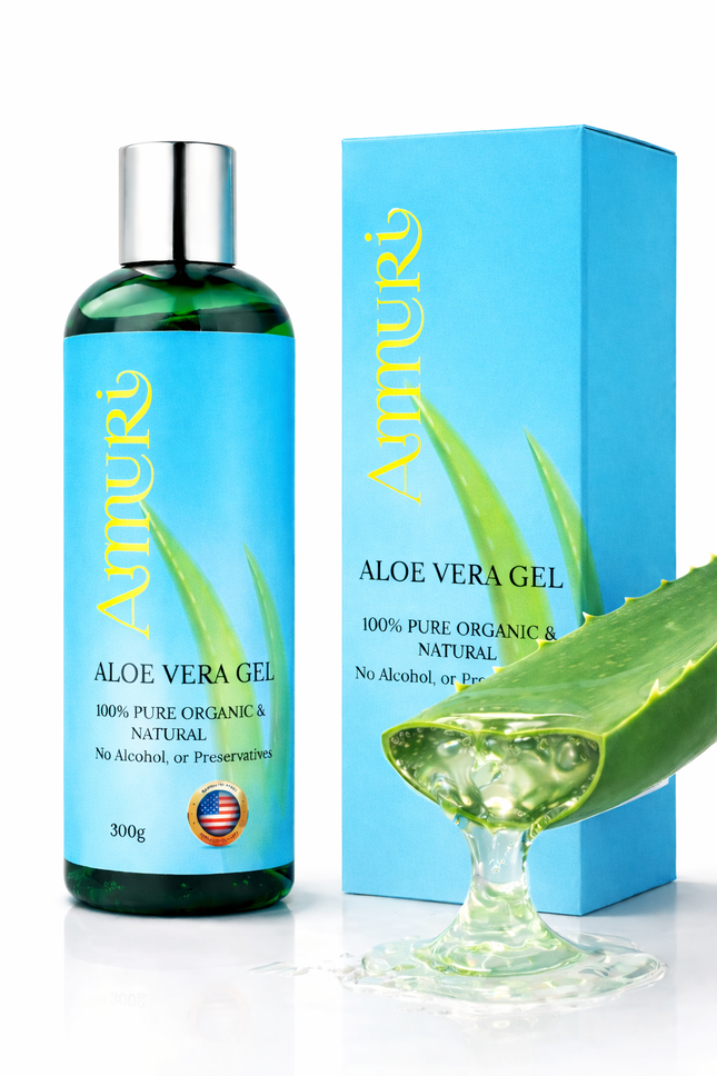 Organic Aloe Vera Gel for Natural Skin Relief & Hydration | Ammuri