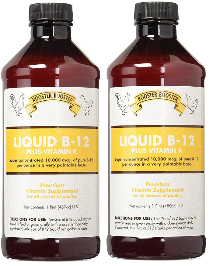 Rooster Booster B-12 Liquid 16-Oz (2-Pack) | Premium Poultry Vitamin
