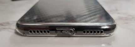 TPU Clear Case with Dust Plugs - For iPhone X