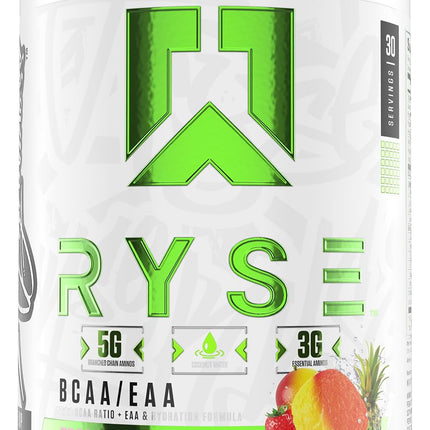 RYSE BCAA EAA Powder Tropical SnoCone – 5g BCAAs, 3g EAAs, Sugar-Free Hydration, 30 Servings
