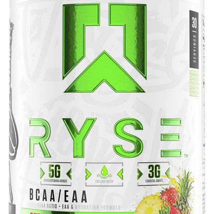 RYSE BCAA EAA Powder – Strawberry Pineapple | 30 Servings