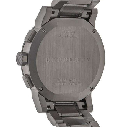 Burberry Men's Watch Chronograph The City 42mm Black PVD BU9354