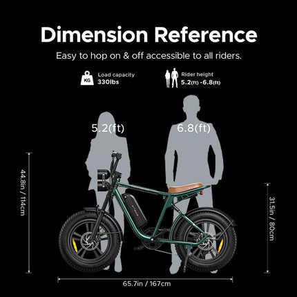 ENGWE M20 – 150KM Range E-Bike, Dual Suspension, 25 km/h (Dual Battery)