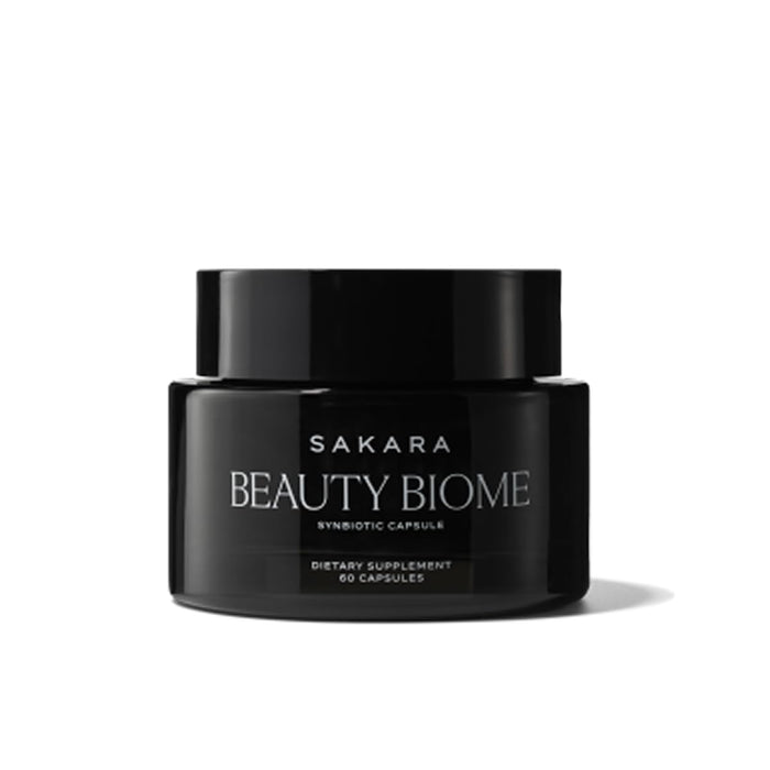 SAKARA Beauty Biome – Daily Synbiotic for Skin & Gut Health (60 Capsules)