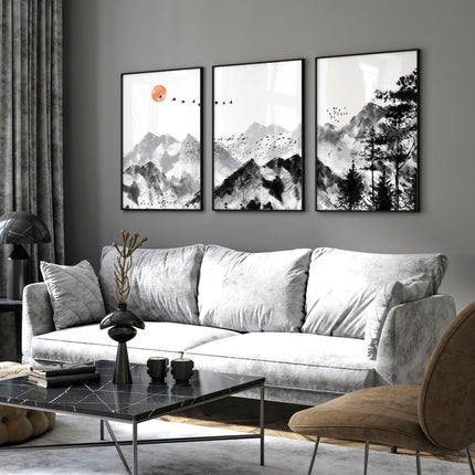 Scandi Artwork | set of 3 wall art prints