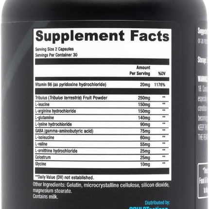 Sculpt Nation by V Shred: L-Arginine, Tribulus & Amino Acids for Energy, Performance & Vitality – 60 Gluten-Free Capsules (2 Pack)