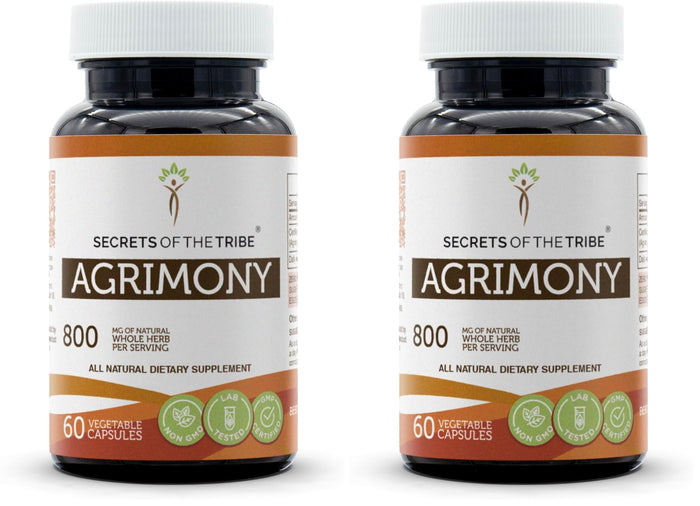 Secrets of the Tribe Agrimony 60 Capsules – 800 mg | Dried Herb