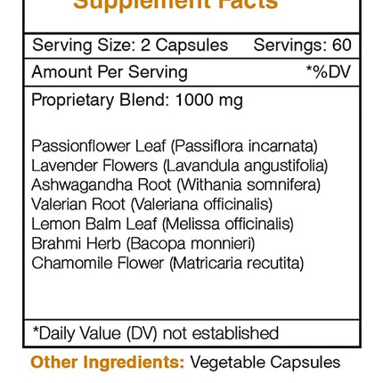 Secrets of the Tribe - Calm Secret: Anxious-Free Herbal Formula (120 Capsules)