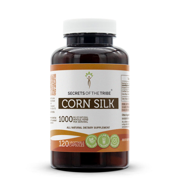 Secrets of the Tribe Corn Silk – 120 Capsules, 1000 mg Zea Mays Dried Silk