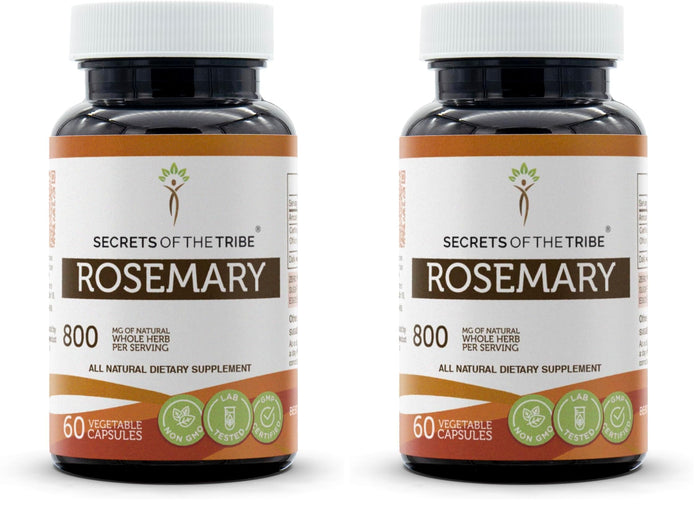 Secrets of the Tribe Rosemary 60 Capsules 800 mg - 2-Pack