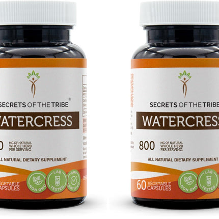 Secrets of the Tribe Watercress – 60 Capsules (800 mg) Pack of 2