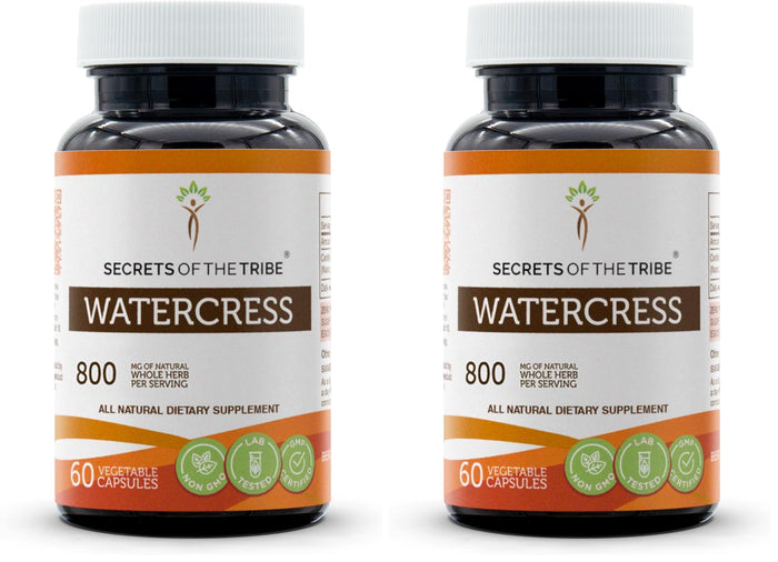 Secrets of the Tribe Watercress – 60 Capsules (800 mg) Pack of 2