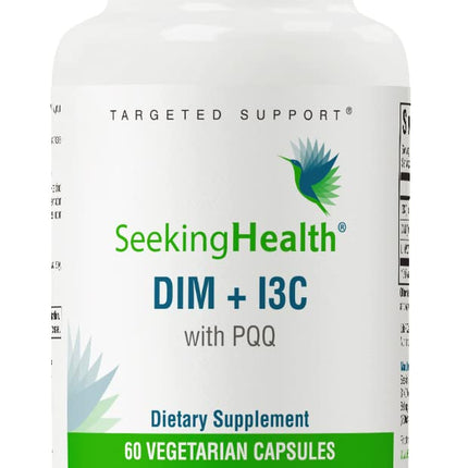 Seeking Health DIM & I3C – Supports Healthy Estrogen Metabolism & Liver Health | 400 mg, 60 Capsules