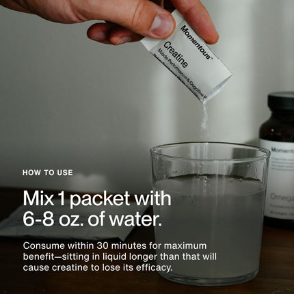Momentous Creatine Monohydrate Powder – Creapure | NSF Certified for Sport