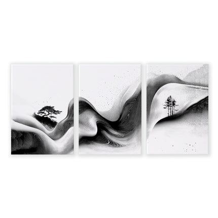 Set of Three Framed Wall Art | Set of 3 Asian Inspired Wall art Prints