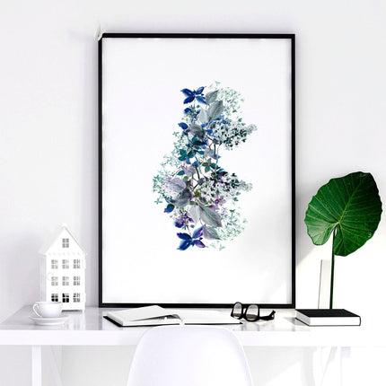 Shabby chic bedroom sets of 3 wall art prints