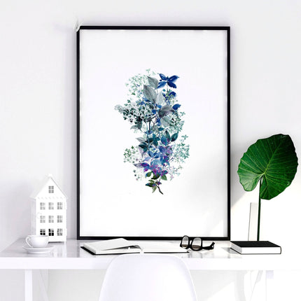 Shabby chic bedroom sets of 3 wall art prints