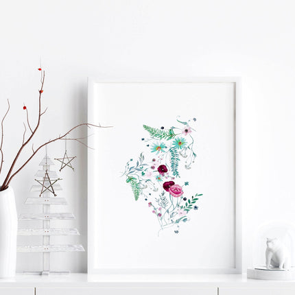 Prints for bedroom walls | set of 3 Shabby Chic wall art