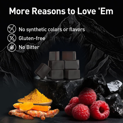 Pure Himalayan Shilajit Gummies with Ashwagandha – 120 Count