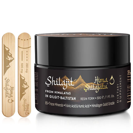 Shilajit Purest Himalayan Organic Resin – Gold Grade 100% Pure, Fulvic Acid & 85+ Minerals, 30g