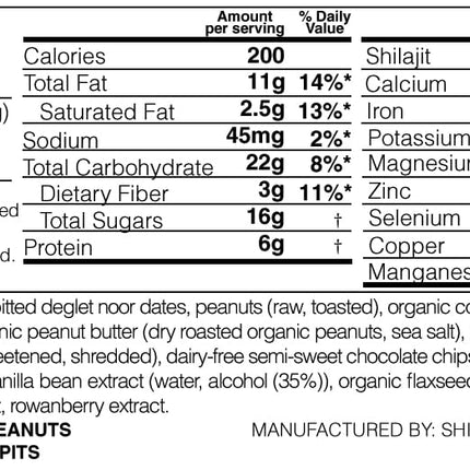 Shilala Organic Shilajit Energy Bar – 1000mg Shilajit, Gluten-Free, Vegan, Non-GMO | High Fulvic Acid | 7 Pack | NEW & IMPROVED FLAVOR