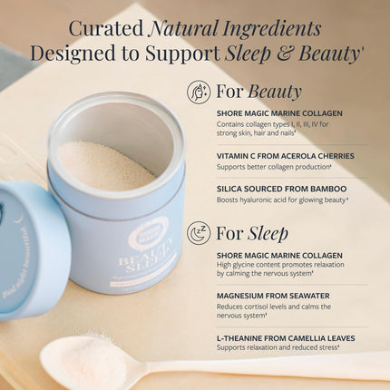 Shore Magic Beauty Sleep – Marine Collagen, Magnesium & L-Theanine, Sugar-Free