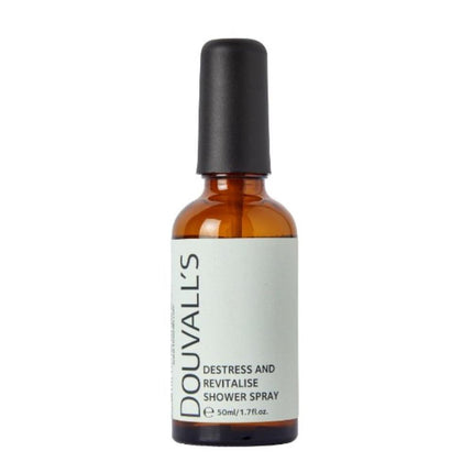 Destress and Revitalise Organic Natural  Shower Spray 50ml | Uplifting Citrus Scent for a Spa-Like Shower Experience