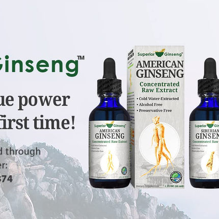 Siberian Ginseng Root Extract – Organic & Alcohol-Free 2oz | Patented Cold Fulvic Mineral Water Brew