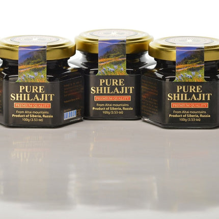 Pure Authentic Shilajit Resin – Siberian Treasure, 100 g (3.5 oz), Altai Mountains