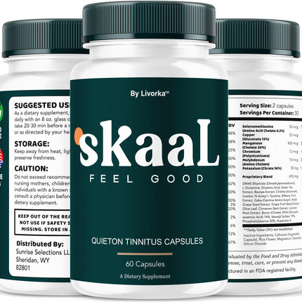 (3 Pack) Skaal Capsules – Tinnitus Support & Wellness