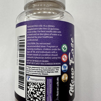 Clean Nutraceuticals Menopause Gummies for Women – Hormone Balance & Night Sweat Support