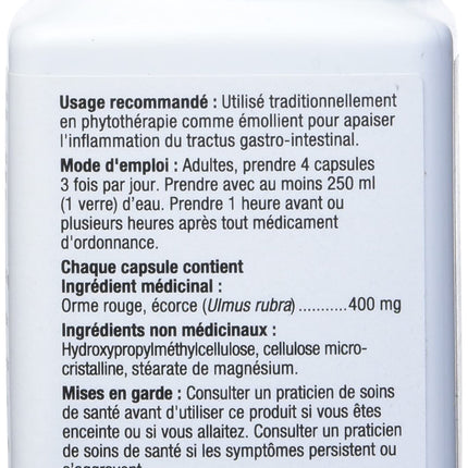 Nature's Way Slippery Elm Bark - 100 Vegetarian Capsules (2 Pack) | TRU-ID Certified, Non-GMO Project Verified