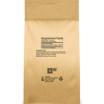 Slippery Elm Bark Powder (2lb) – Pure Original Ingredients | Pure & Natural, Vegan, Gluten-Free