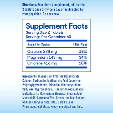 Slow-Mag Magnesium Chloride and Calcium, 60 Tablets Each (Value Pack of 3)