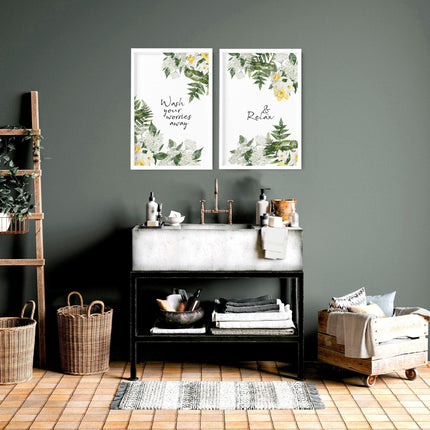 Pictures for Bathrooms – Set of 2 Wall Art Prints