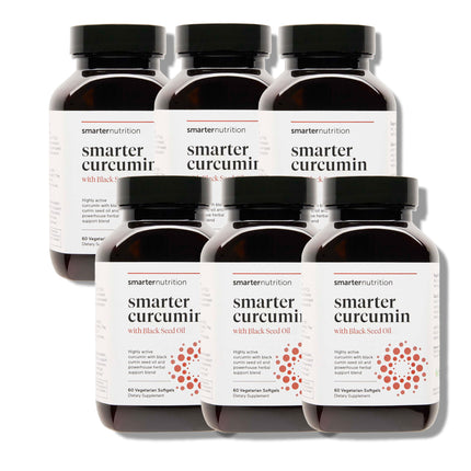 SMARTERNUTRITION Curcumin Softgels – Vegan 400 mg, High Absorption, Black Seed Oil & Ginger, 360 Ct