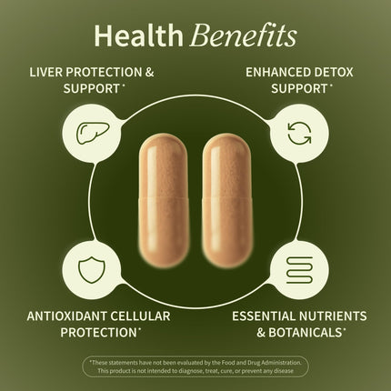 Snap Supplements Liver Health & Detox – 60 Vegetarian Capsules | Liver & Digestive Support