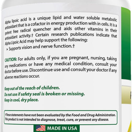 Best Naturals Alpha Lipoic Acid 300 mg – 120 Capsules (Pack of 2)