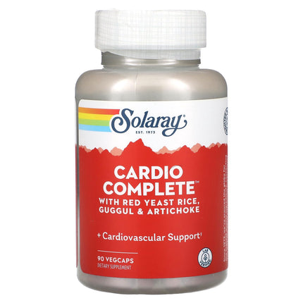 SOLARAY CardioComplete – Cardiovascular Support with Red Yeast Rice, Guggul & Artichoke Extracts | 90 VegCaps