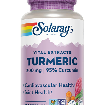 Solaray Guaranteed Potency Turmeric Root Extract 300 mg VCapsules – 120 Count