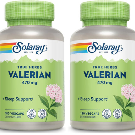 SOLARAY Valerian 470mg | Relaxation Support (180 CT) Pack of 2