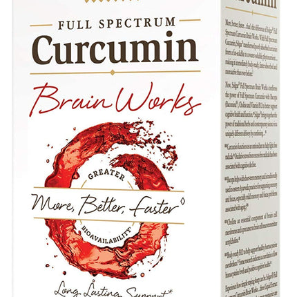 Solgar Full Spectrum Curcumin Brain Works - 90 Licaps | Memory, Focus & Cognitive Support