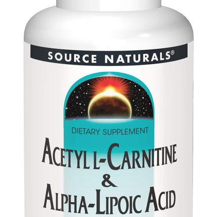 Source Naturals Acetyl L-Carnitine & Alpha-Lipoic Acid 650 mg – 120 Tablets