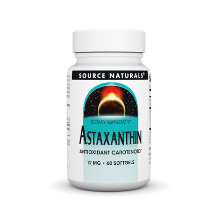 Source Naturals Astaxanthin 12mg – 60 Softgels | Antioxidant Carotenoid